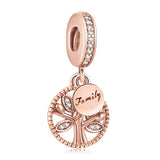 Family Tree Of Life Pendant Silver Zircon S925