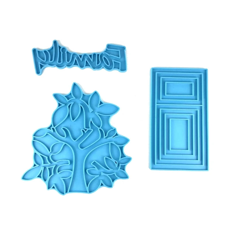 Family Tree Resin Mold Set for Wall Decor