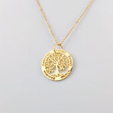 Family Tree of Life Necklace with Personalized Name ID Pendant
