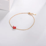 Chic Red Heart Bracelet Charms for Women, Jewelry Gift
