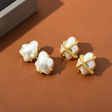 Europe Irregular Pearl Earrings For Women Jewelry