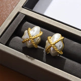 Europe Irregular Pearl Earrings For Women Jewelry