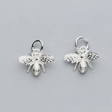 Cubic Bees Charms 925 Sterling Silver Pendants