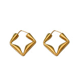 Famous Geometric Brass 24K Plated Earrings for Women