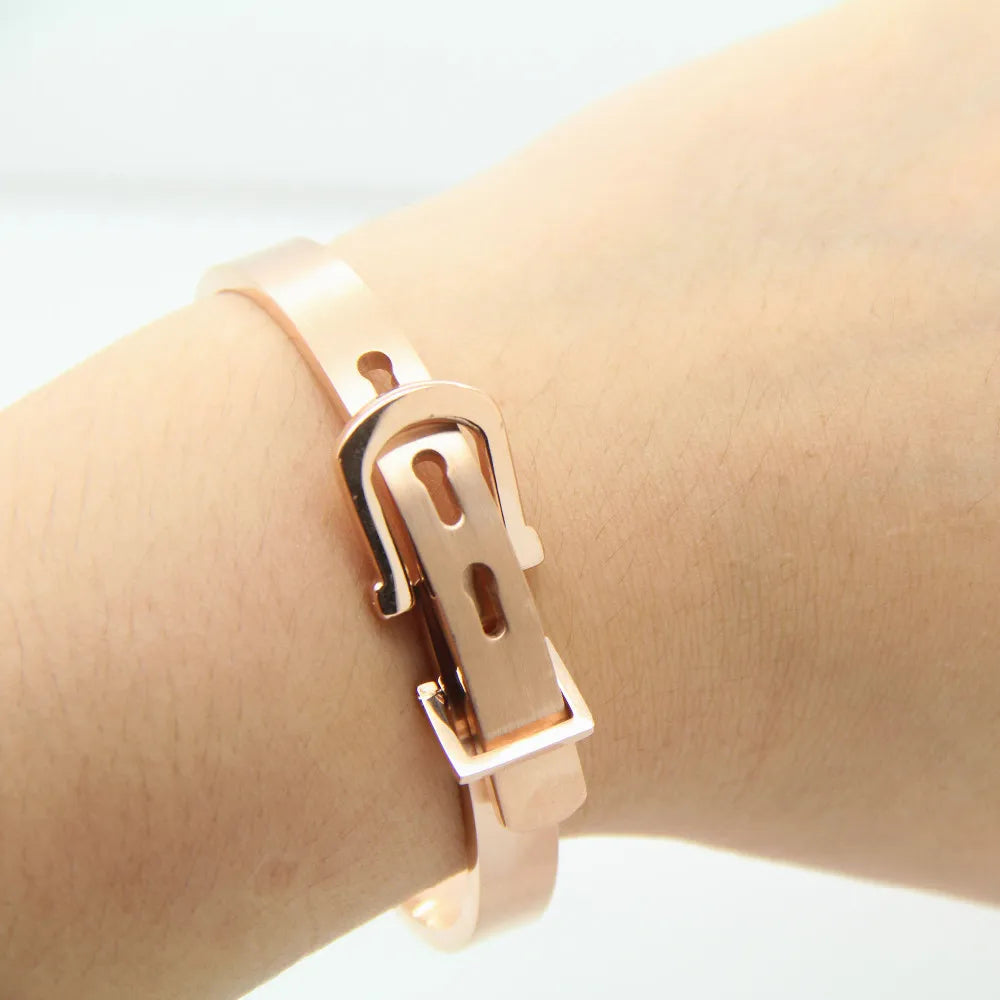 Famous Jewelry Bangle Unisex Bracelets 4 Colors Round Belt Bangles