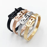 Famous Jewelry Bangle Unisex Bracelets 4 Colors Round Belt Bangles