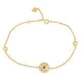 Hot S925 Sterling Silver Zircon Sliding Bracelet