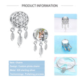 925 Silver Little Mermaid Bead Charm for Bracelet DIY Jewelry Making