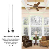 Beaded Fan Pull Chandelier Chain Pendant Pull Chain Extension