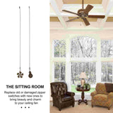 Beaded Fan Pull Chandelier Chain Pendant Pull Chain Extension
