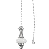 Ceiling Fan Light Pendant Pulls with Porcelain Beads