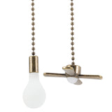 Fan Light Pendant Retro Decor Ceiling Pull Chain Charm Extension Metal Hanging