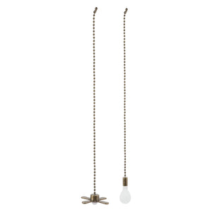 Retro Ceiling Fan Light Pendant with Pull Chain