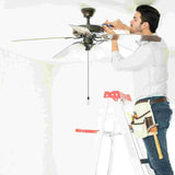 Fan Light Pendant Retro Decor Ceiling Pull Chain Charm Extension Metal Hanging
