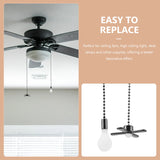 Retro Ceiling Fan Light Pendant with Pull Chain, Metal Hanging Decoration