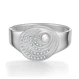 Fan Shape Alloy Pearl Bracelet for Women Jewelry