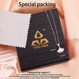 Fan-Shaped Pendant Necklace Natural Mother-Of-Pearl Zirconia Jewelry