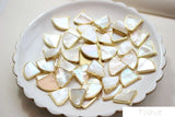 Fan-shaped Seawater Shellfish Copper Plated Pendant DIY Accessories
