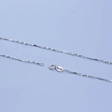 925 Sterling Silver Women Necklace 40CM/45CM Chain Solid Female Jewelry