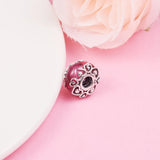 Glass Charm Beads for Women Mother's Bracelets Silver Jewelry DIY