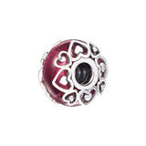 Glass Charm Beads for Women Mother's Bracelets Silver Jewelry DIY