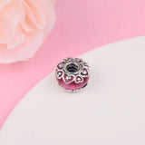 Glass Charm Beads for Women Mother's Bracelets Silver Jewelry DIY