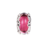 Glass Charm Beads for Women Mother's Bracelets Silver Jewelry DIY