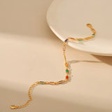 Fancy Candy Long Crystal 18K Plated Women Bracelet