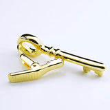 Men's Plated Key Bar Tie Clip Set - Shirts Accessories