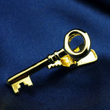 Men's Plated Key Bar Tie Clip Set - Shirts Accessories