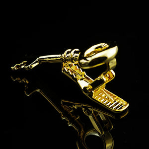 Men's Plated Key Bar Tie Clip Set - Shirts Accessories