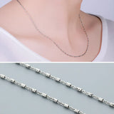 Fancy Lady Necklace Chain 925 Sterling Silver Solid 925 Necklace Female Jewelry