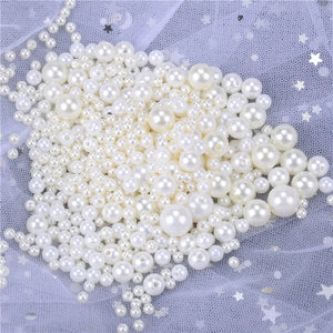 ABS Pearl Round Beads Sew On Beads Clothing Decoration