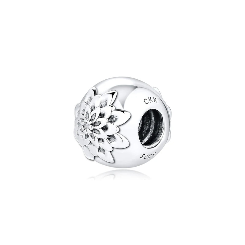 925 Silver Dazzling Daisy Charms for Bracelet DIY Jewelry Making
