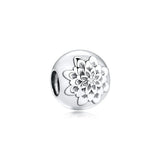 925 Silver Dazzling Daisy Charms for Bracelet DIY Jewelry Making
