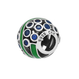 Fandola 925 Silver Ocean Life Charm,Green Seaweed & CZ Bracelet Charms
