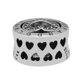 Fandola 925 Silver Heart Beads for Charms Bracelet Making