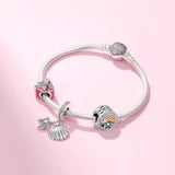Fandola Tropical Sunset Charm 925 Sterling Silver DIY Summer Beach Charms