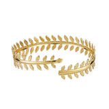 Punk 18k Plated Arm Ring Wide Cuff Bracelet