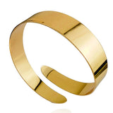 Punk 18k Plated Arm Ring Wide Cuff Bracelet
