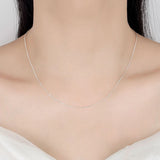 S925 Silver Plated Chain Necklace for Women LS345