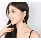 925 Silver Zircon Water Drop Earrings for Women FQL21538