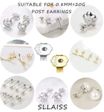 20Pairs 925 Silver Butterfly Earrings Backs Hypoallergenic Jewelry
