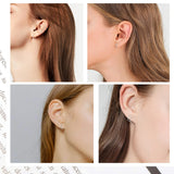 3 Pairs 925 Silver Small Hoop Earrings Women Sleeper Tiny Hoop Earr