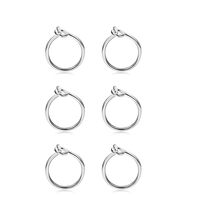 3 Pairs 925 Silver Small Hoop Earrings Women Sleeper Tiny Hoop Earr