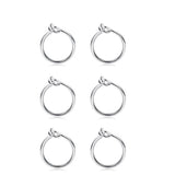 3 Pairs 925 Silver Small Hoop Earrings Women Sleeper Tiny Hoop Earr