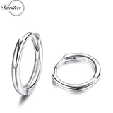 925 Silver Huggie Earrings 18K Plated Hoop Sleeper Jewelry