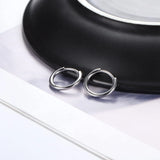 925 Silver Huggie Earrings 18K Plated Hoop Sleeper Jewelry