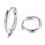 925 Silver Huggie Earrings 18K Plated Hoop Sleeper Jewelry