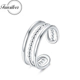 925 Silver Toe Rings Adjustable 6mm Width Vintage Band Rings for Girls